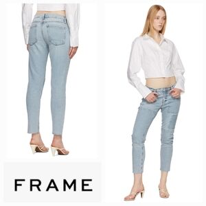 FRAME DENIM Le Garcon Mid-Rise Boyfriend Jean Hideaway Size 31